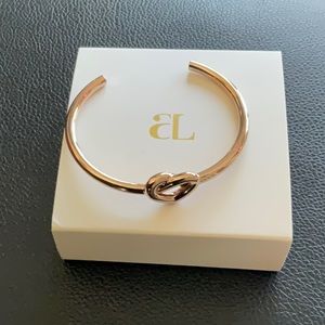 Abbot Lyon Rose Gold Heart Bangle Bracelet. New in Box.